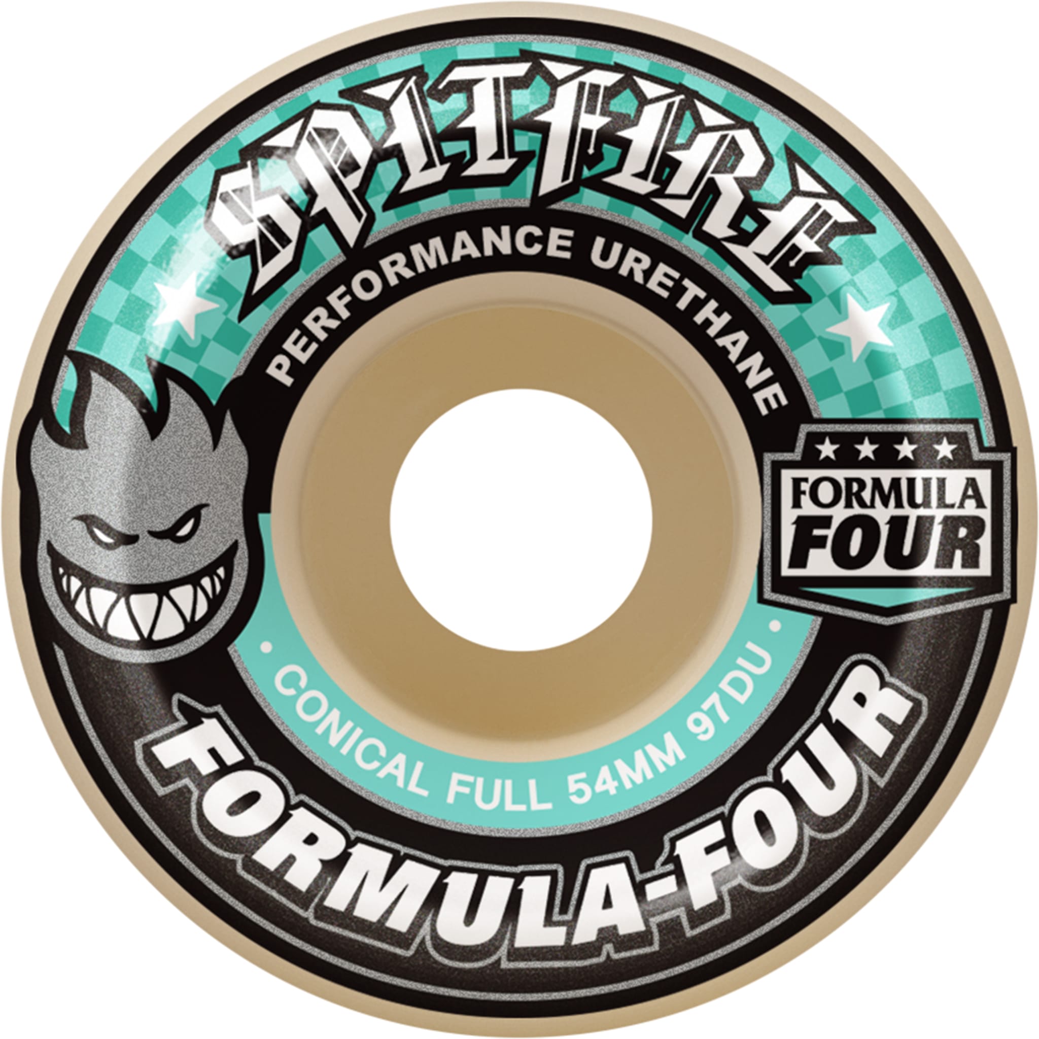 Spitfire Formula Four Conical Full Skateboard Wheels 97d 54mm Skateboard Wheels