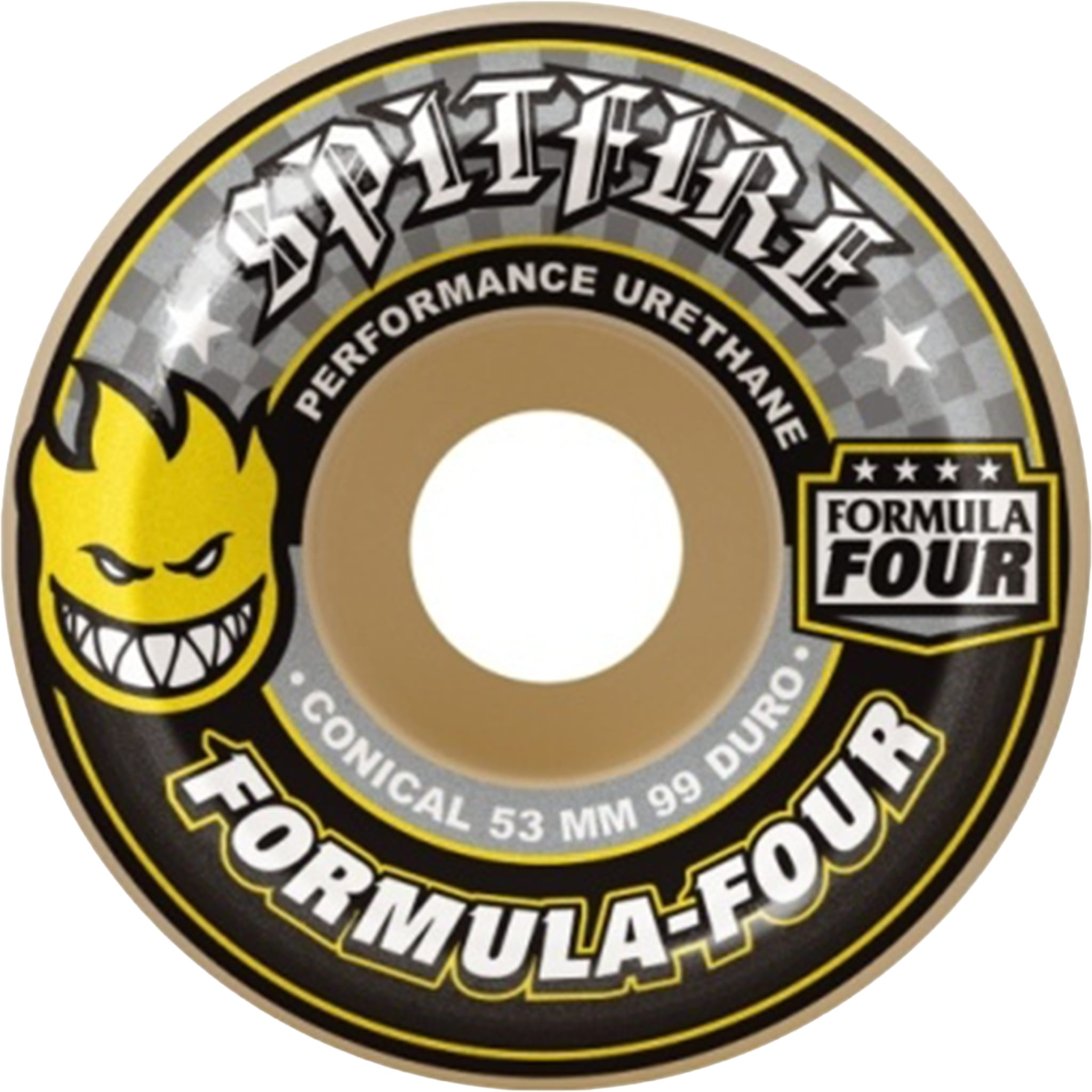 Spitfire Formula Four Conical Skateboard Wheel 99d 54mm Skateboard Wheels
