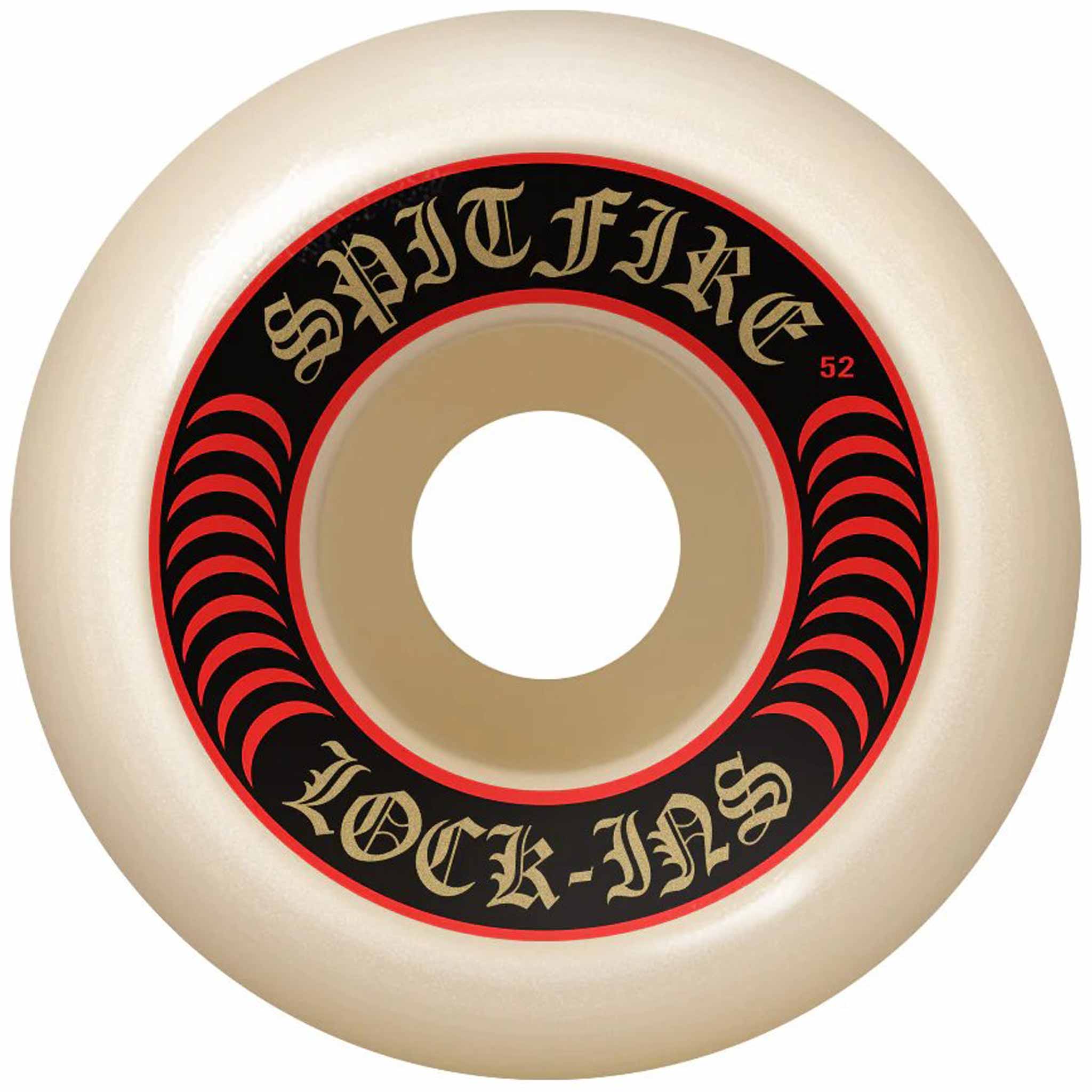 Spitfire Formula Four Lock-Ins 101d 53mm Natural Skateboard Wheels Skateboard Wheels