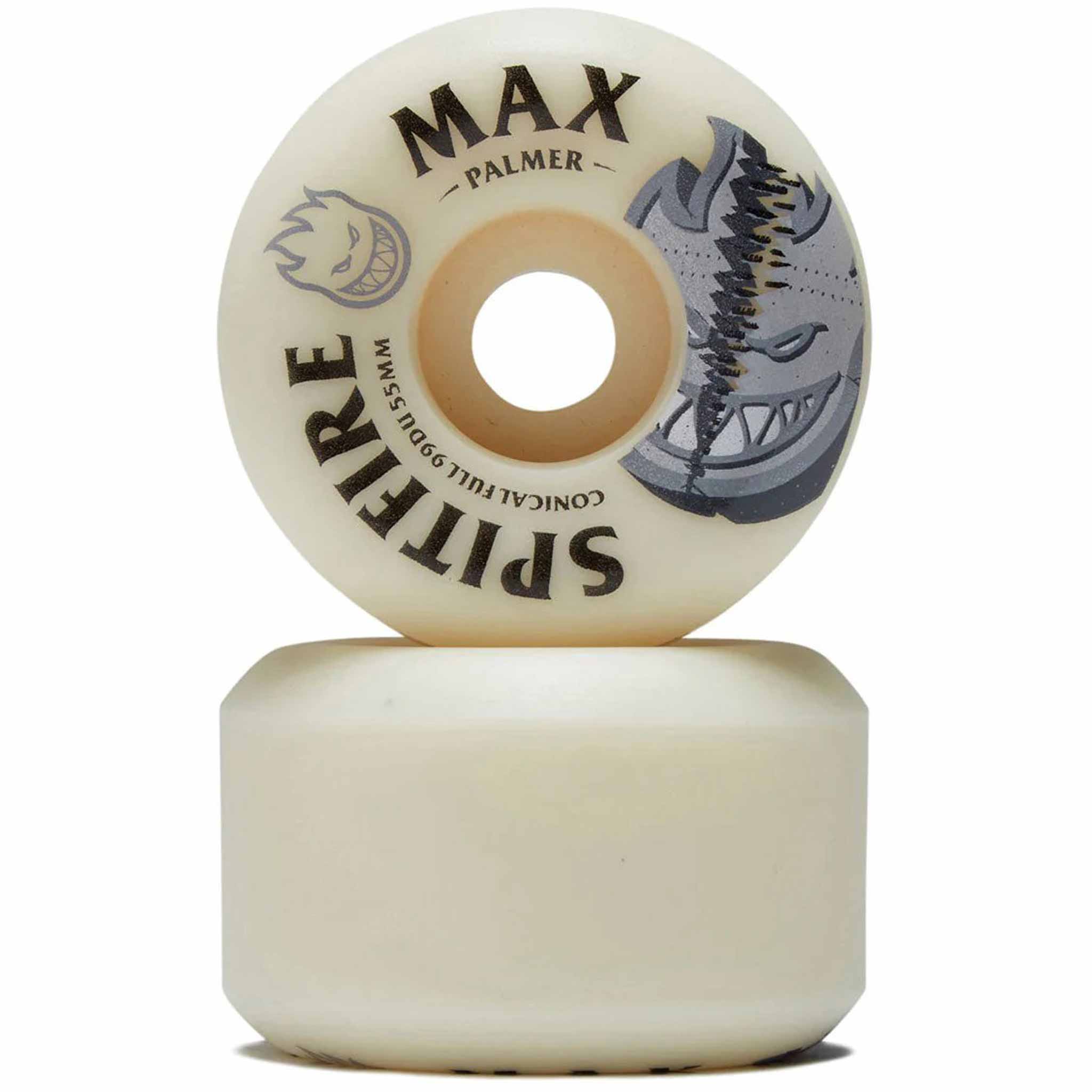 Spitfire Formula Four Max Palmer Burn Squad Conical Full 99a 55mm Skateboard Wheels Skateboard Wheels