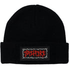 Spitfire Gas Mask Script Patch Cuff Beanie Black Beanie