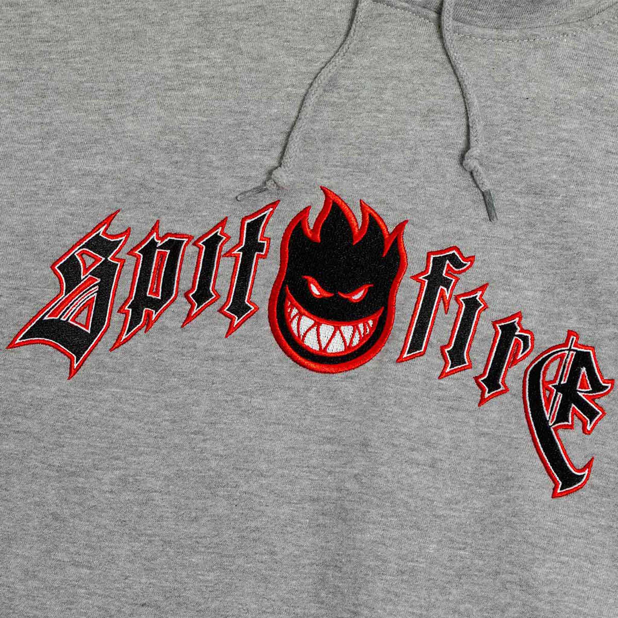 Spitfire Immortal Fire Pullover Hoodie Grey Heather Sweatshirts