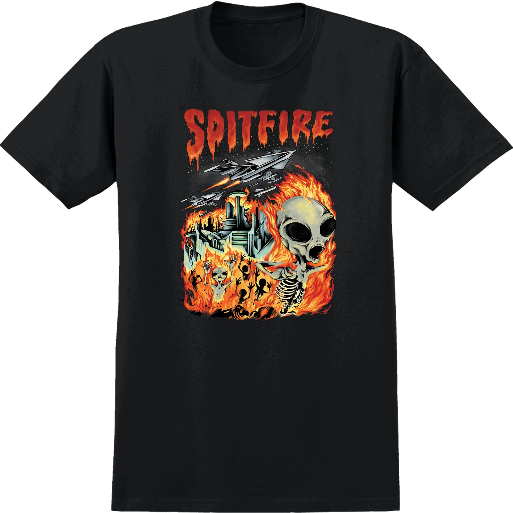 Spitfire Invasion T-Shirt Black T Shirt