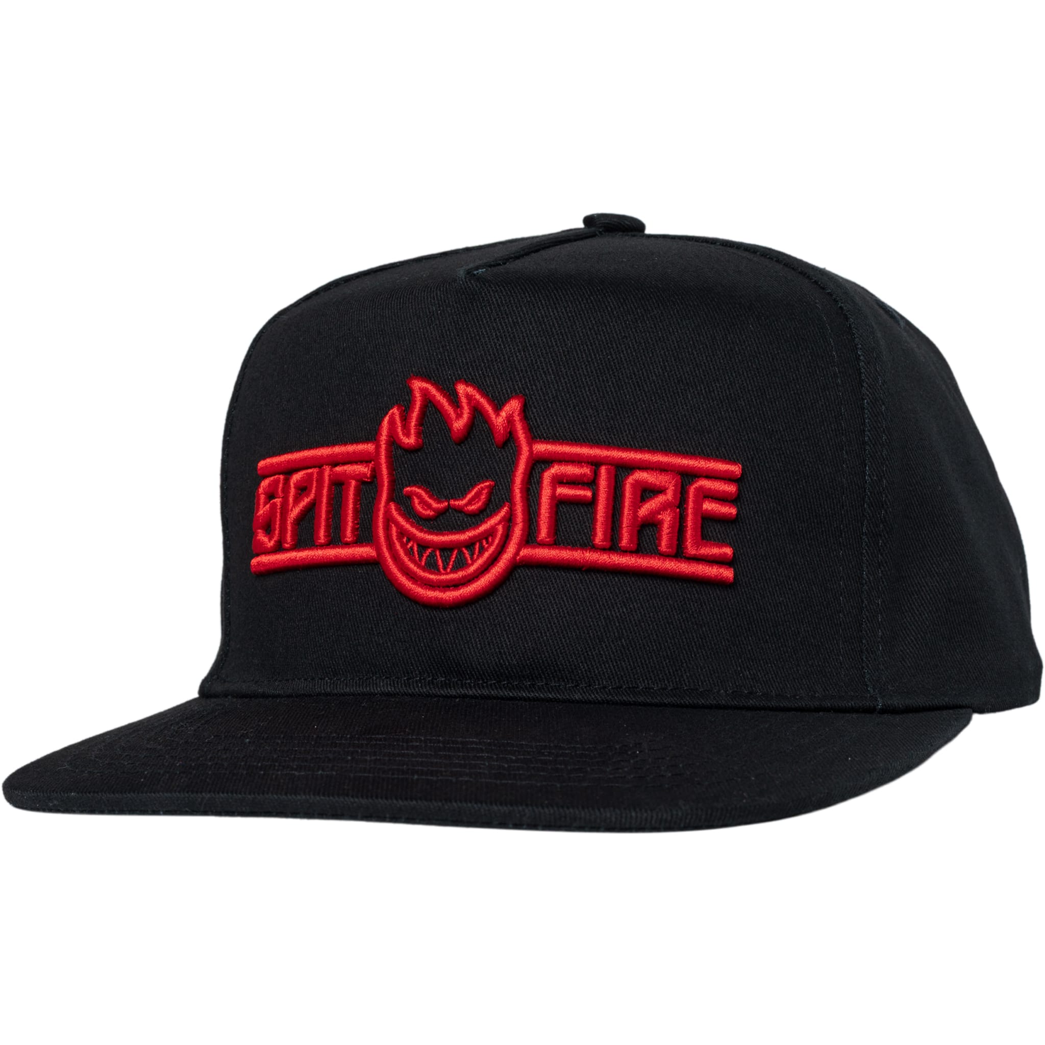 Spitfire LTB Arch Bighead Script Snapback Hat Black Red Hats