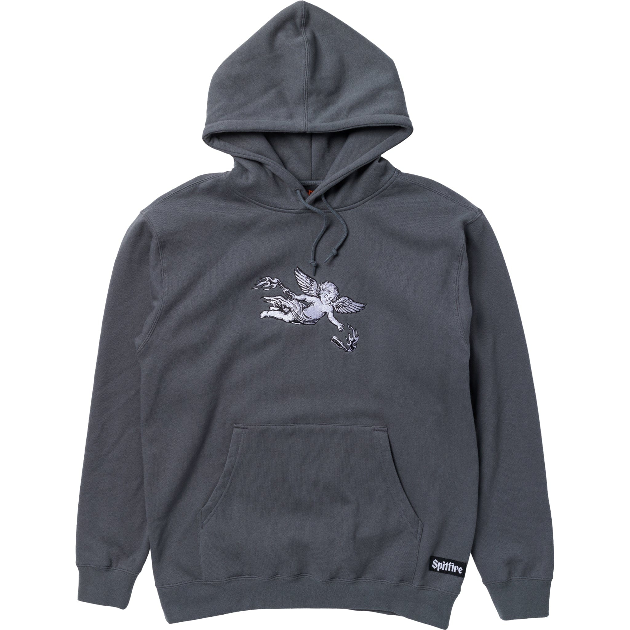 Spitfire Molotov Angel Embroidered Hoodie Charcoal Sweatshirts