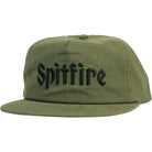 Spitfire Molotov Script Snapback Hat Olive Hats