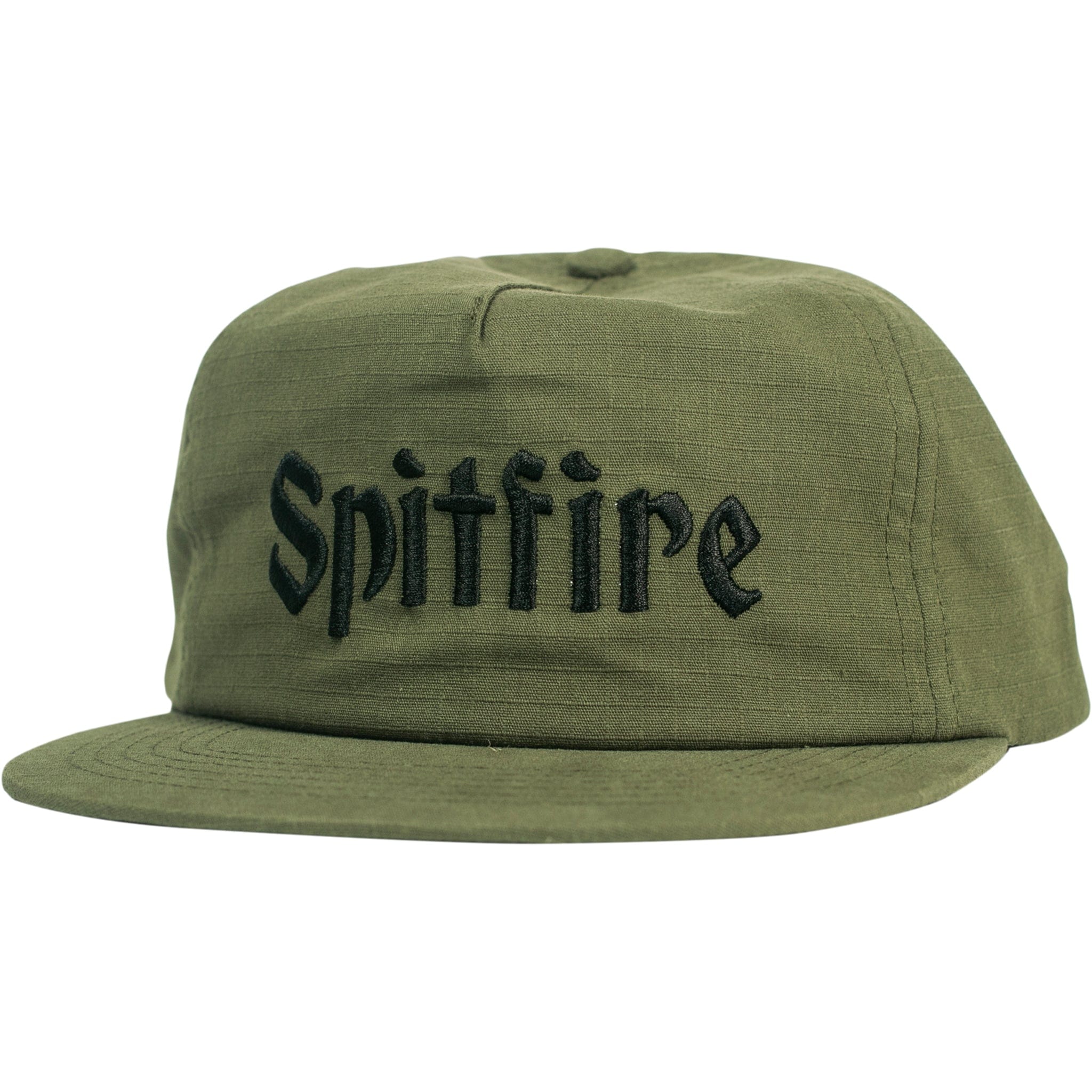 Spitfire Molotov Script Snapback Hat Olive Hats
