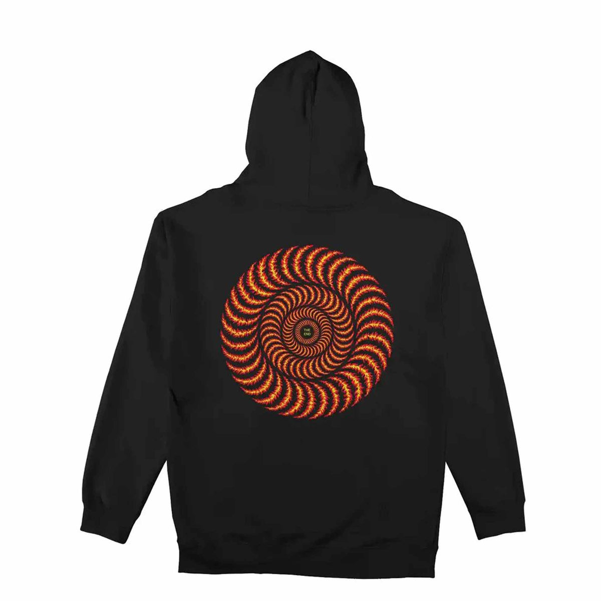 Spitfire OG Classic Flame Hood Black Red Yellow Print - Sanction 