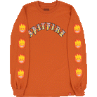 Spitfire Old E Bighead Fill Sleeve LS Tee Orange Gold Red T Shirt