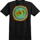 Spitfire Radioactive Classic Swirl Tee Black T Shirt