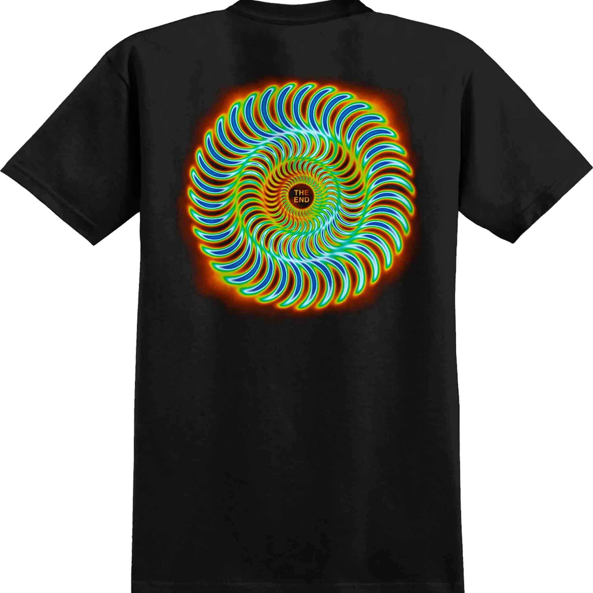 Spitfire Radioactive Classic Swirl Tee Black T Shirt