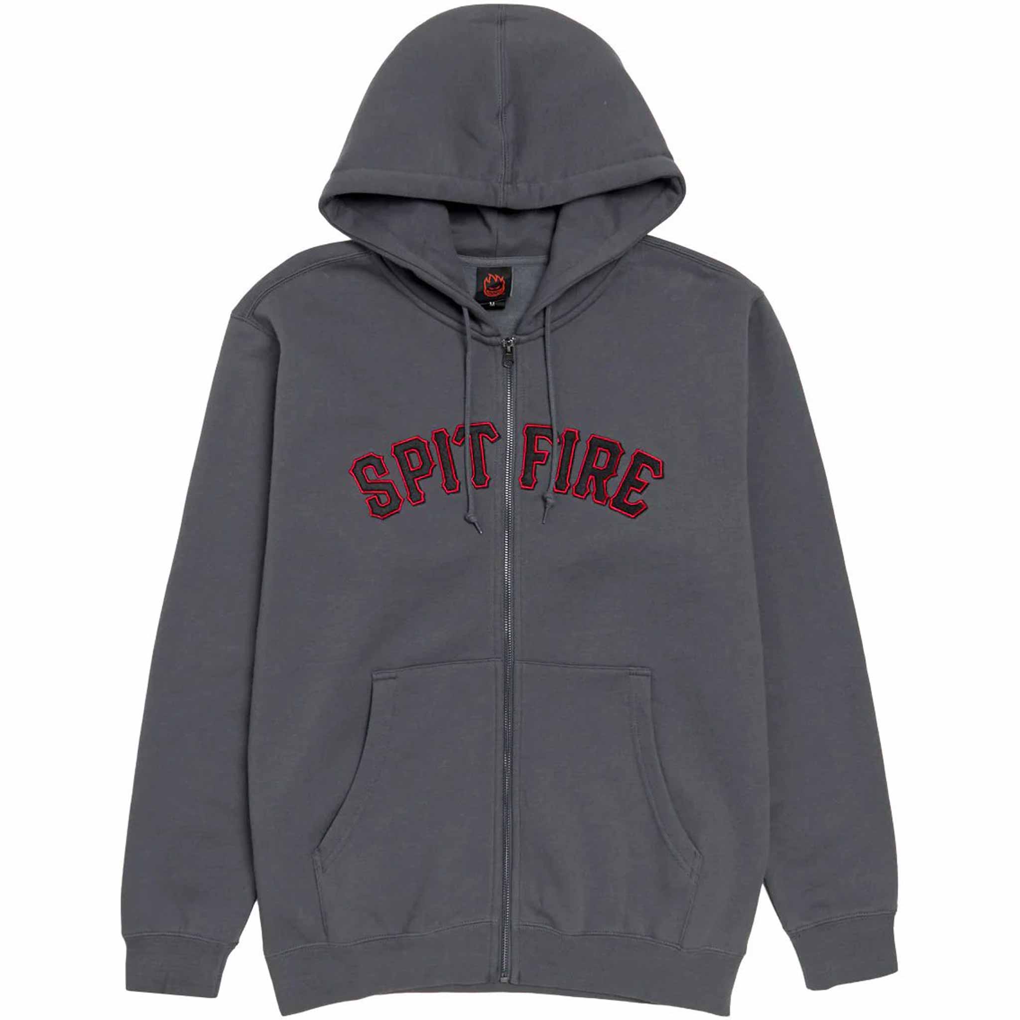 Spitfire Spitball Zip Hood Charcoal Sweatshirts