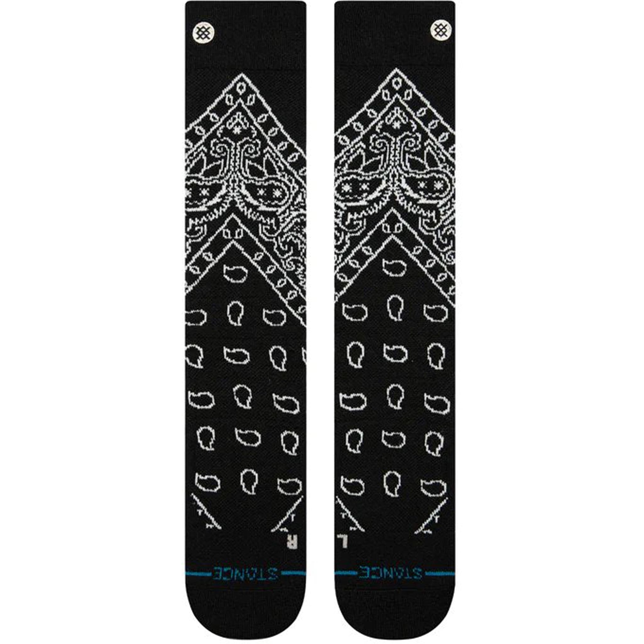 Stance Barrio Wool OTC Snowboard Sock Black Snowboard Socks