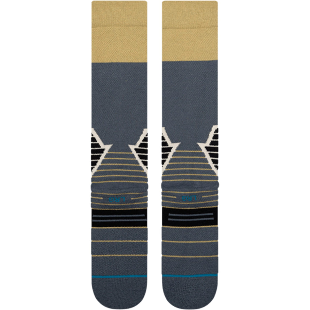 Stance Blocked Mid Gold Wool OTC Snow Socks Snowboard Socks