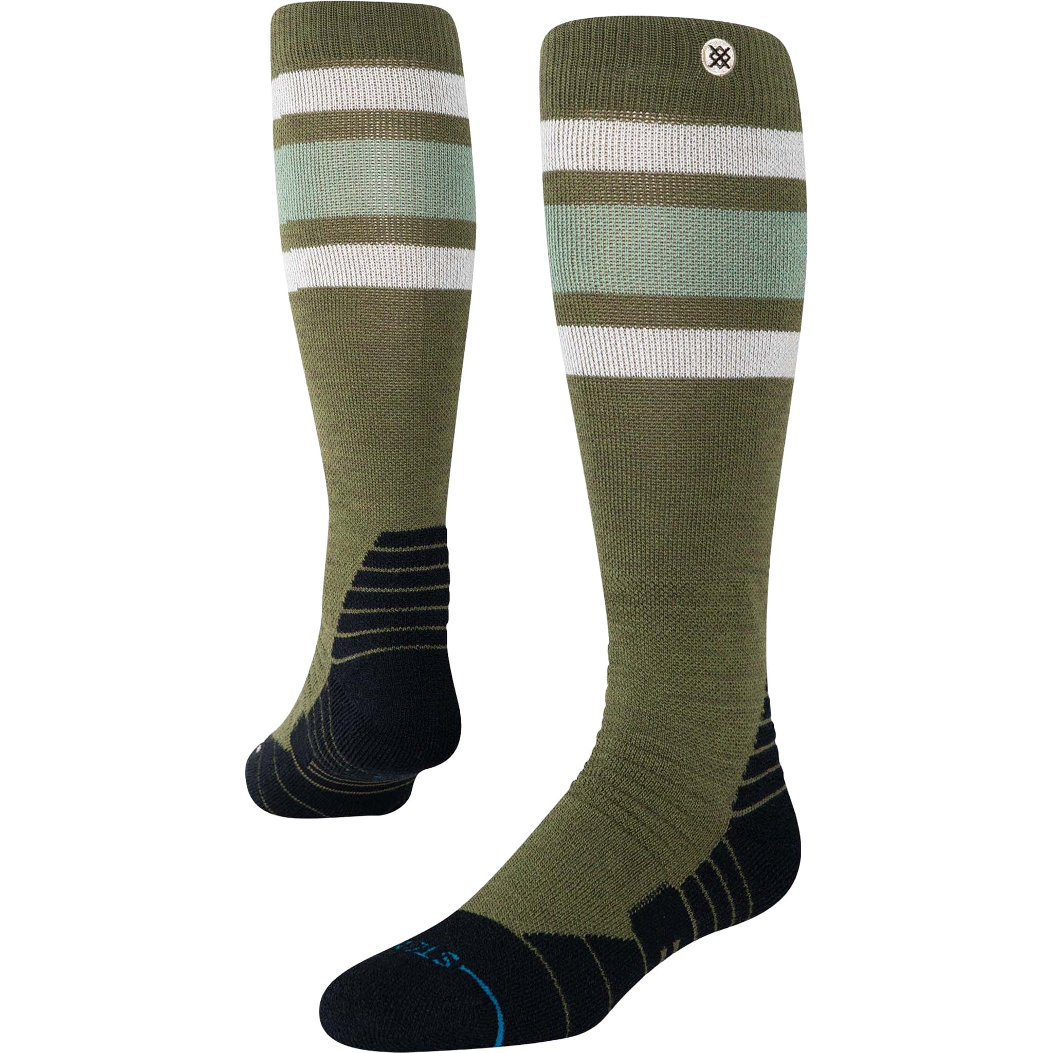 Stance Boyd Mid Snow Socks Olive Snowboard Socks