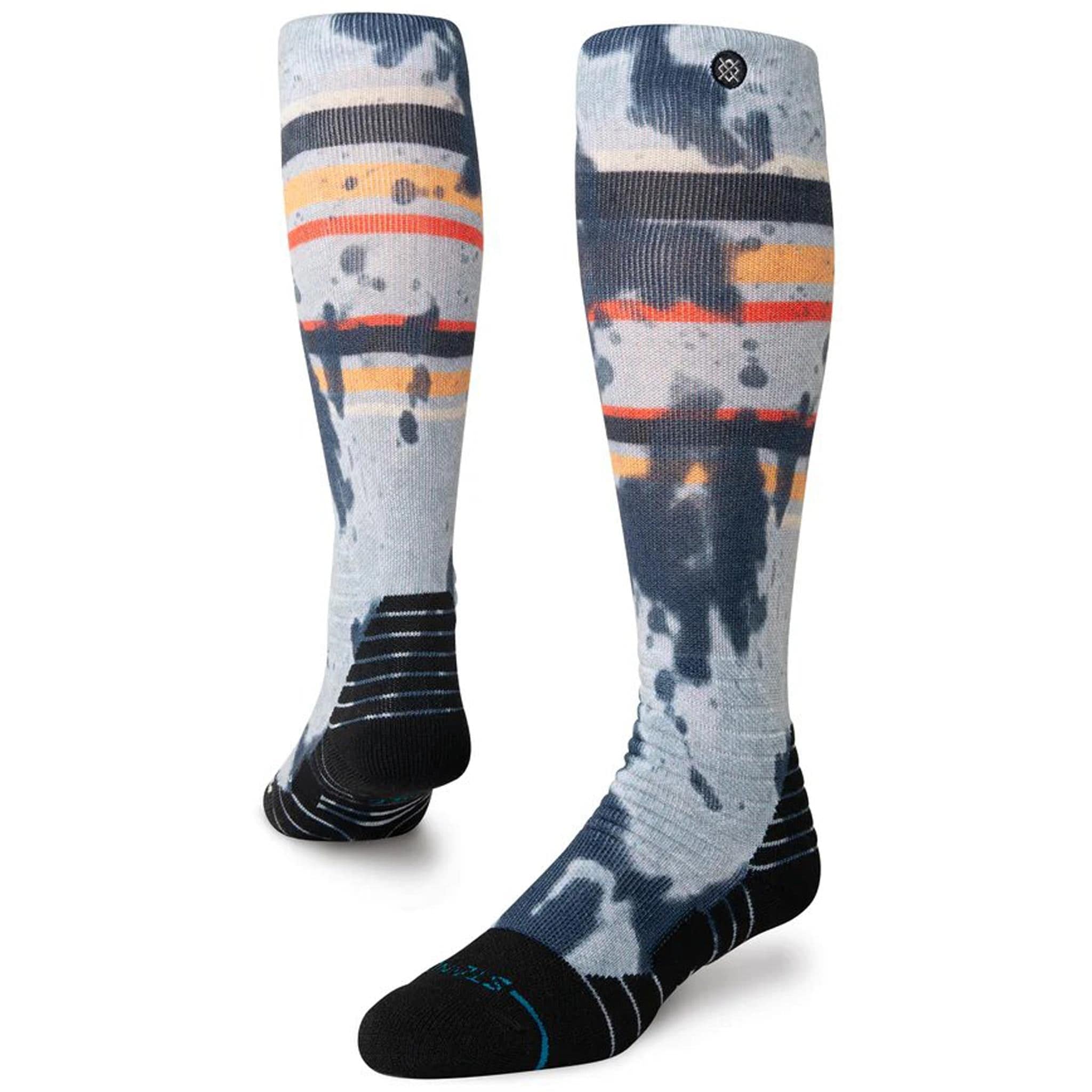 Stance Brong OTC Snowboard Sock Grey Red Snowboard Socks