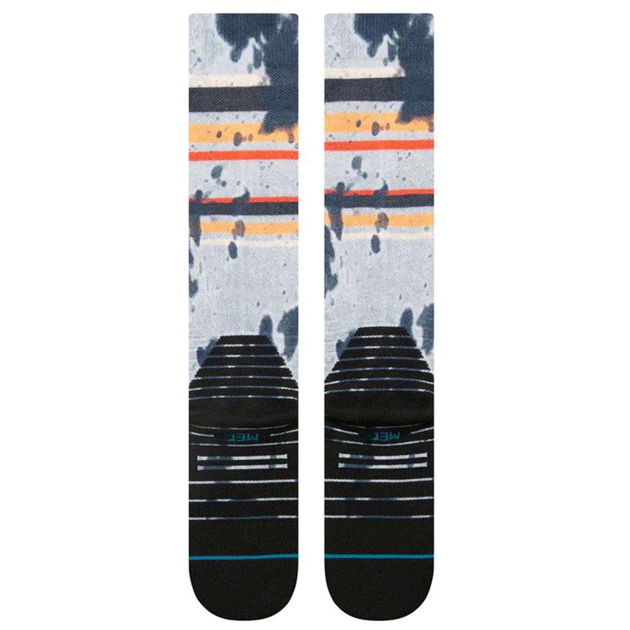 Stance Brong OTC Snowboard Sock Grey Red Snowboard Socks