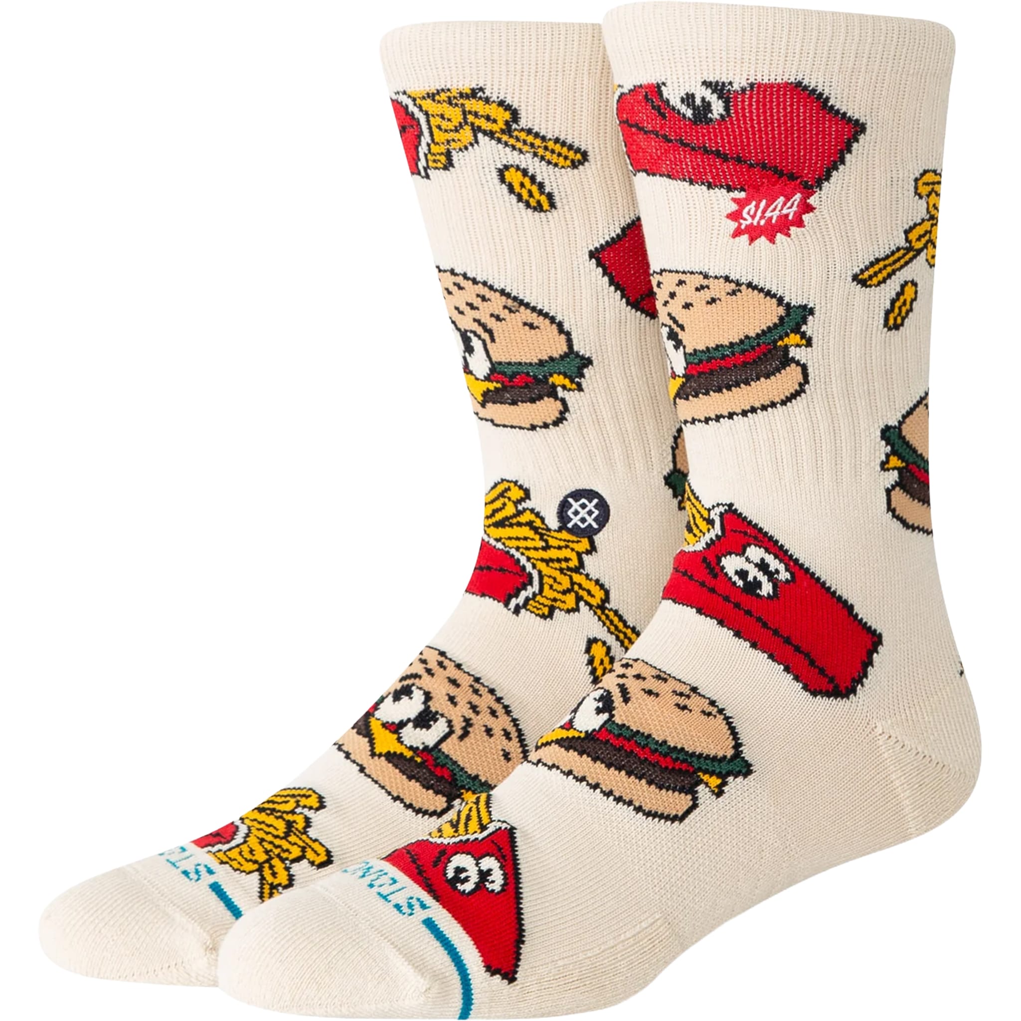 Stance Combo Meal Crew Socks Tan Socks