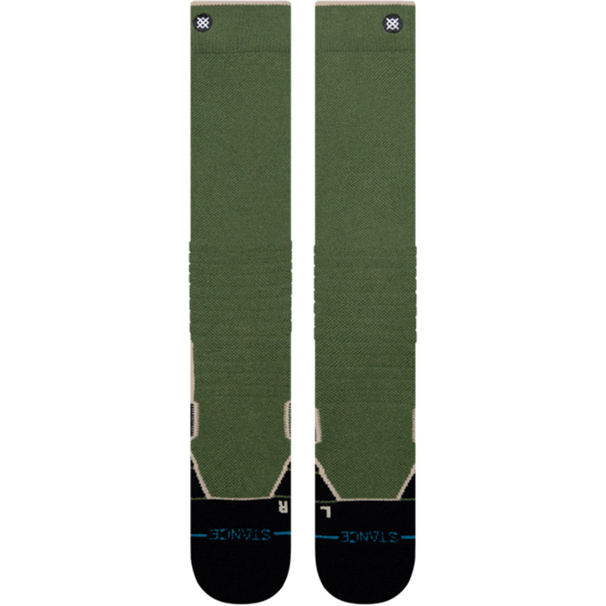 Stance Contrast Mid Green Wool OTC Snow Socks Snowboard Socks