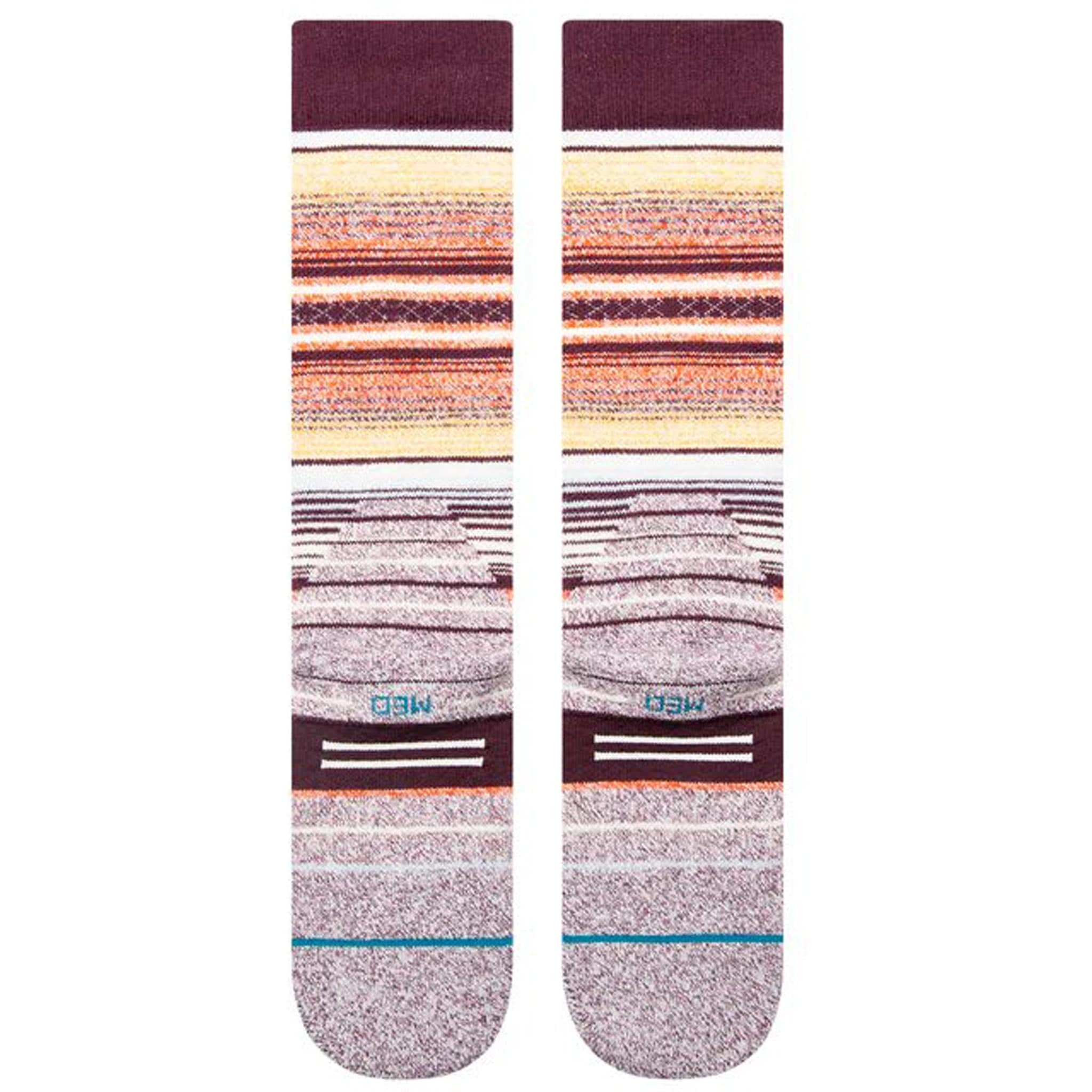 Stance Curren OTC Snowboard Sock Wine Snowboard Socks