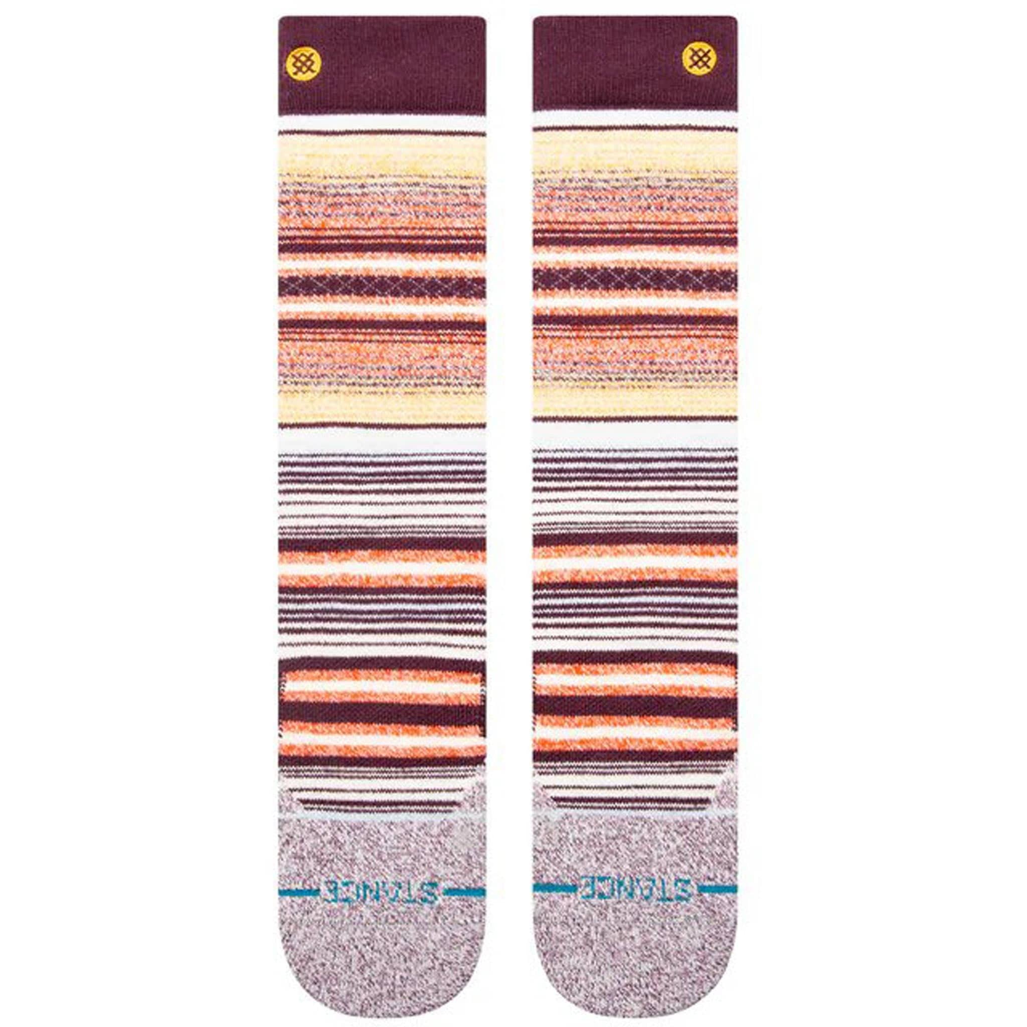 Stance Curren OTC Snowboard Sock Wine Snowboard Socks