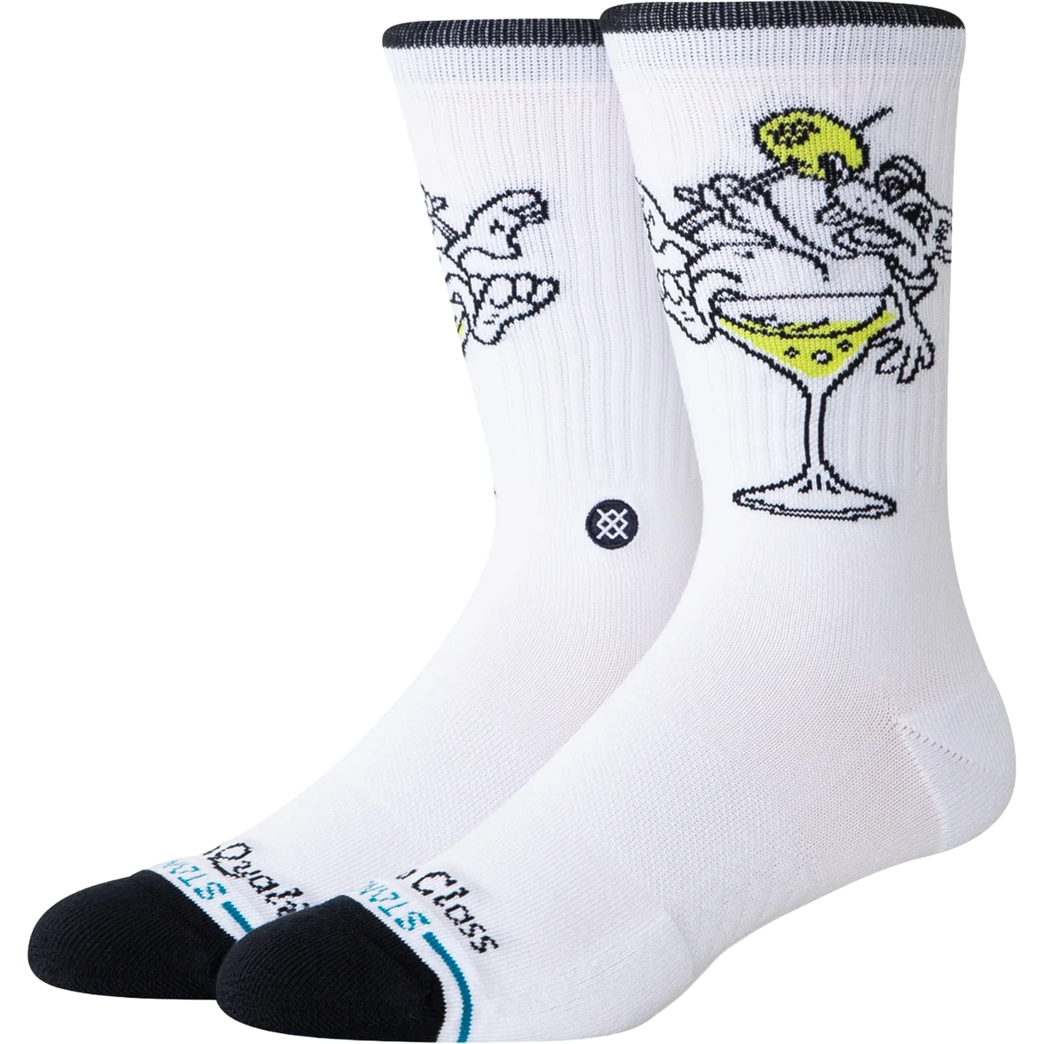 Stance High Quality Low Class Crew Socks White Socks