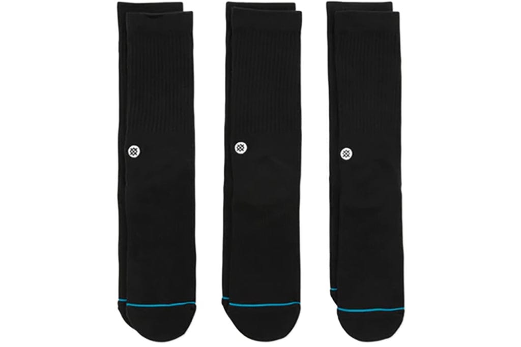 Stance Icon 3 Pack Black Socks