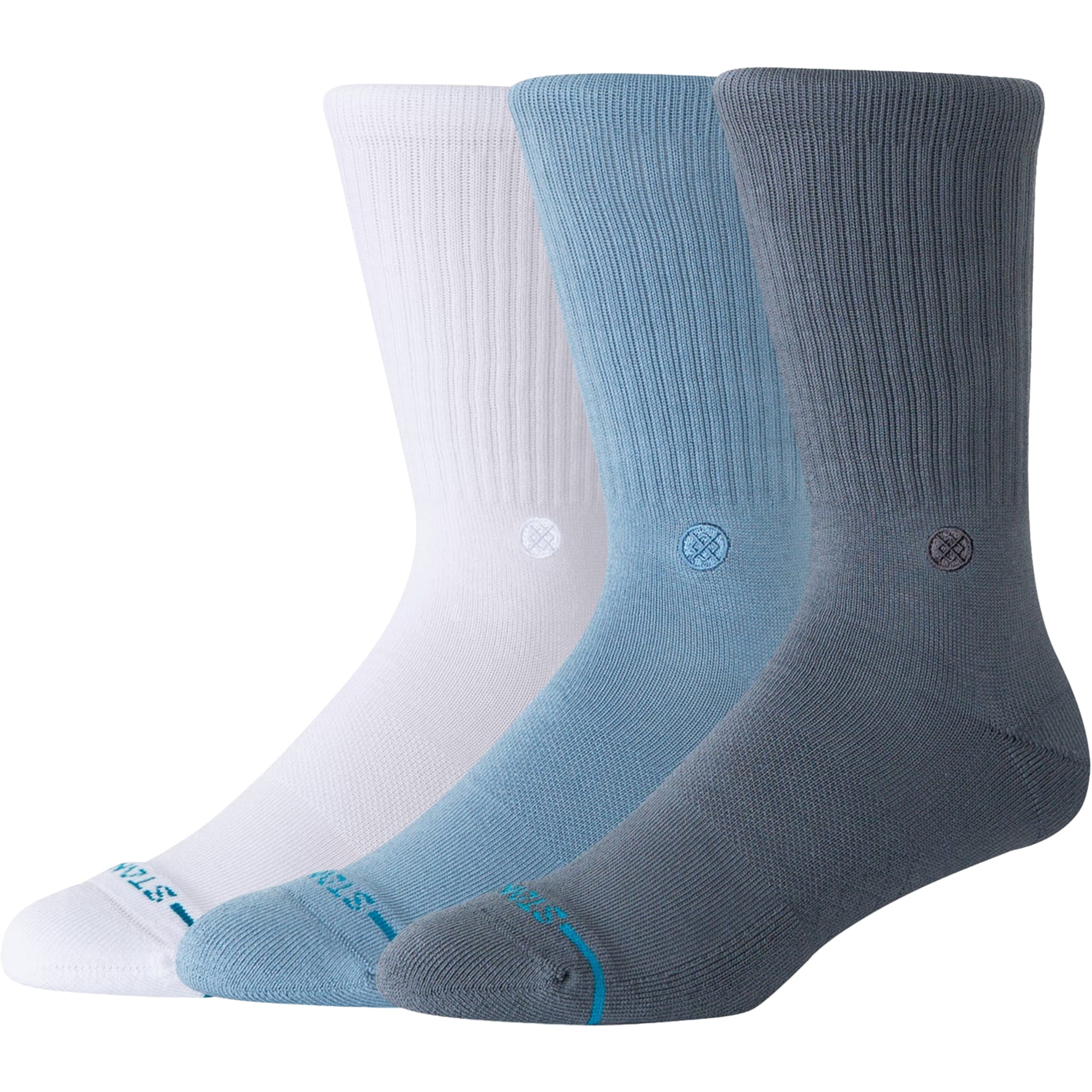 Stance Icon Crew Sock 3 Pack Turbulence Socks