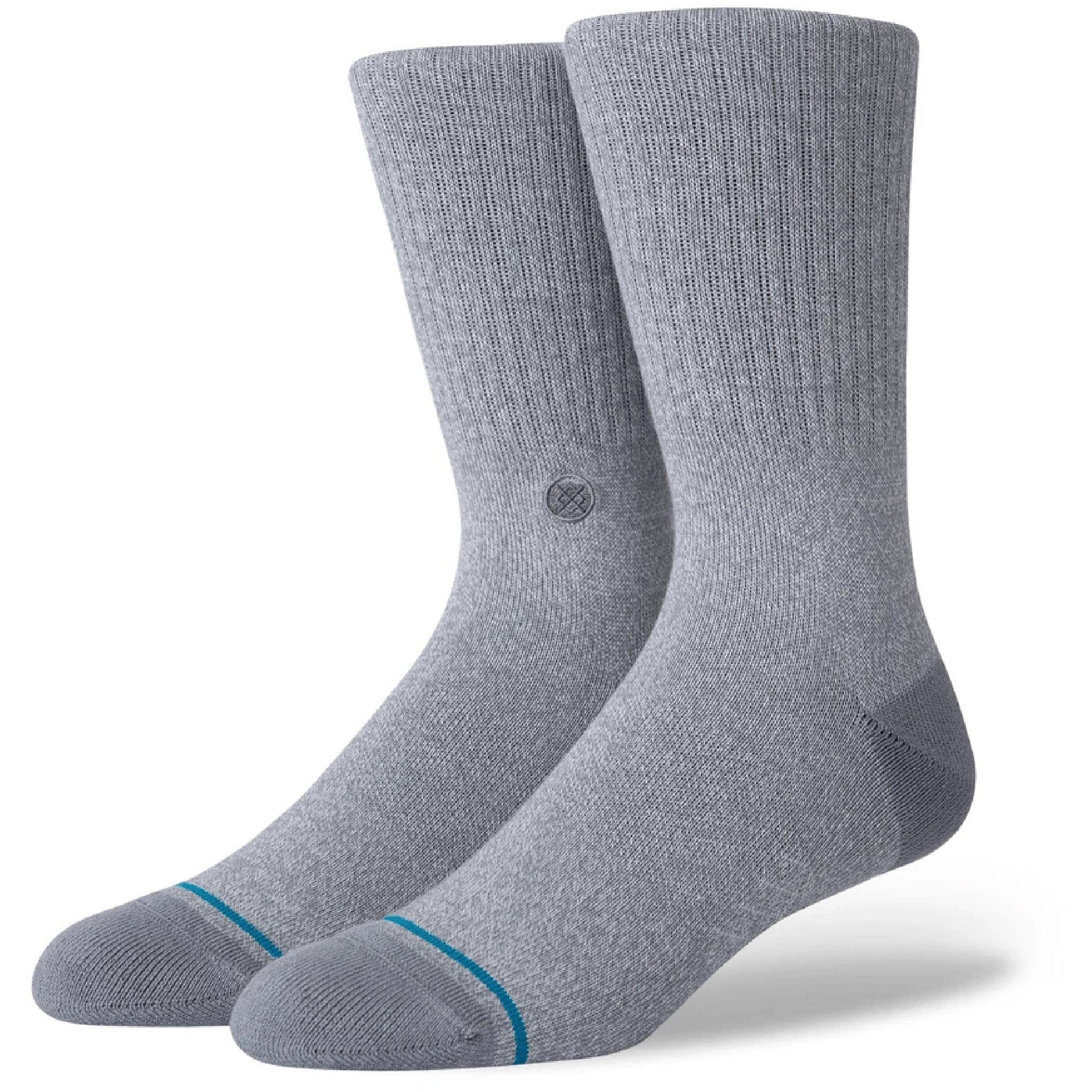 Stance Icon Crew Sock Grey Heather Socks