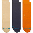 Stance Icon Crew Socks 3 Pack Sand Socks