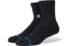 Stance Icon Quarter 3 Pack Black Socks