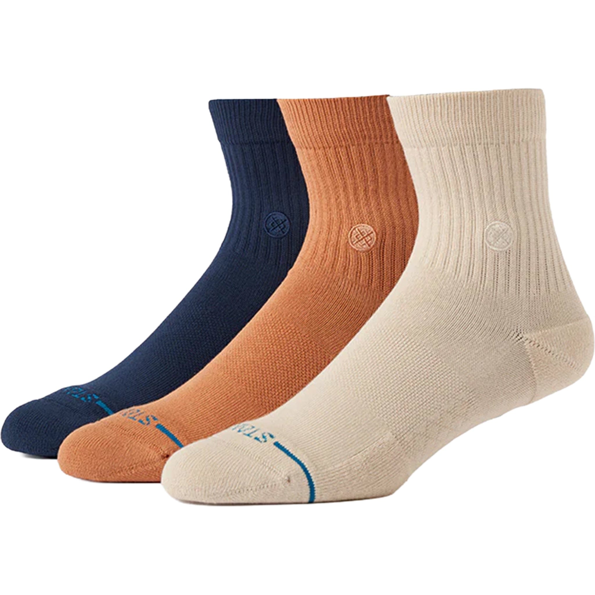 Stance Icon Quarter Socks 3 Pack Mango Socks