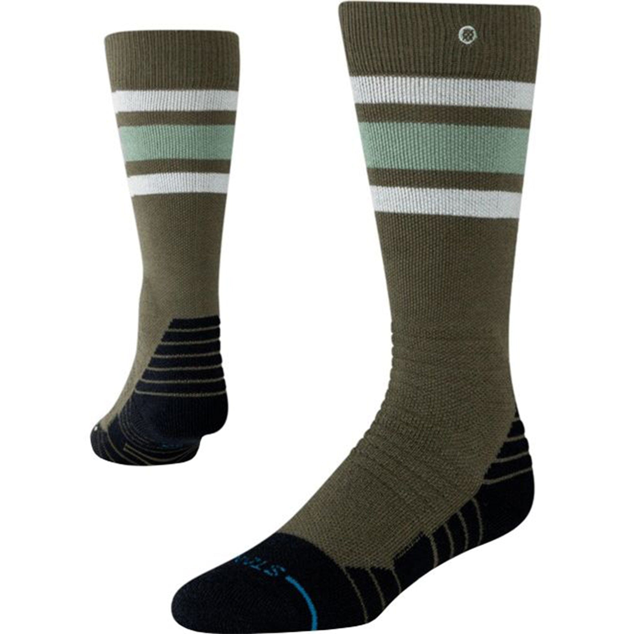 Stance Kid's Boyd Mid Snow Socks Olive Snowboard Socks