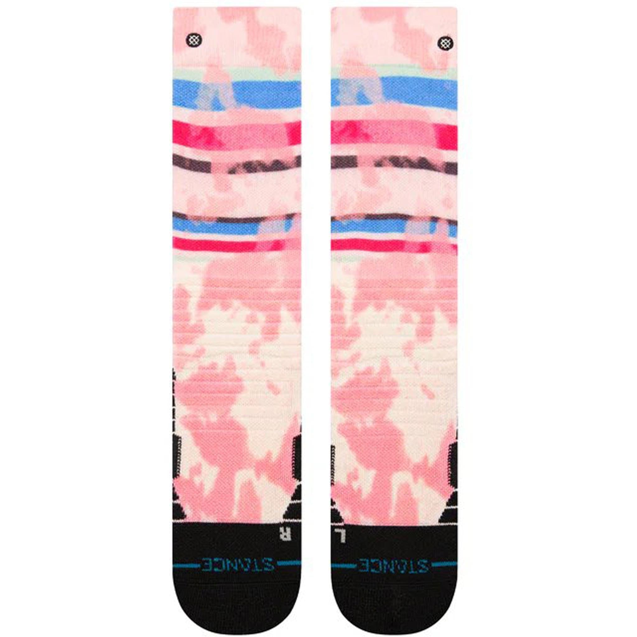 Stance Kids Brong Poly OTC Snowboard Sock Pink Snowboard Socks