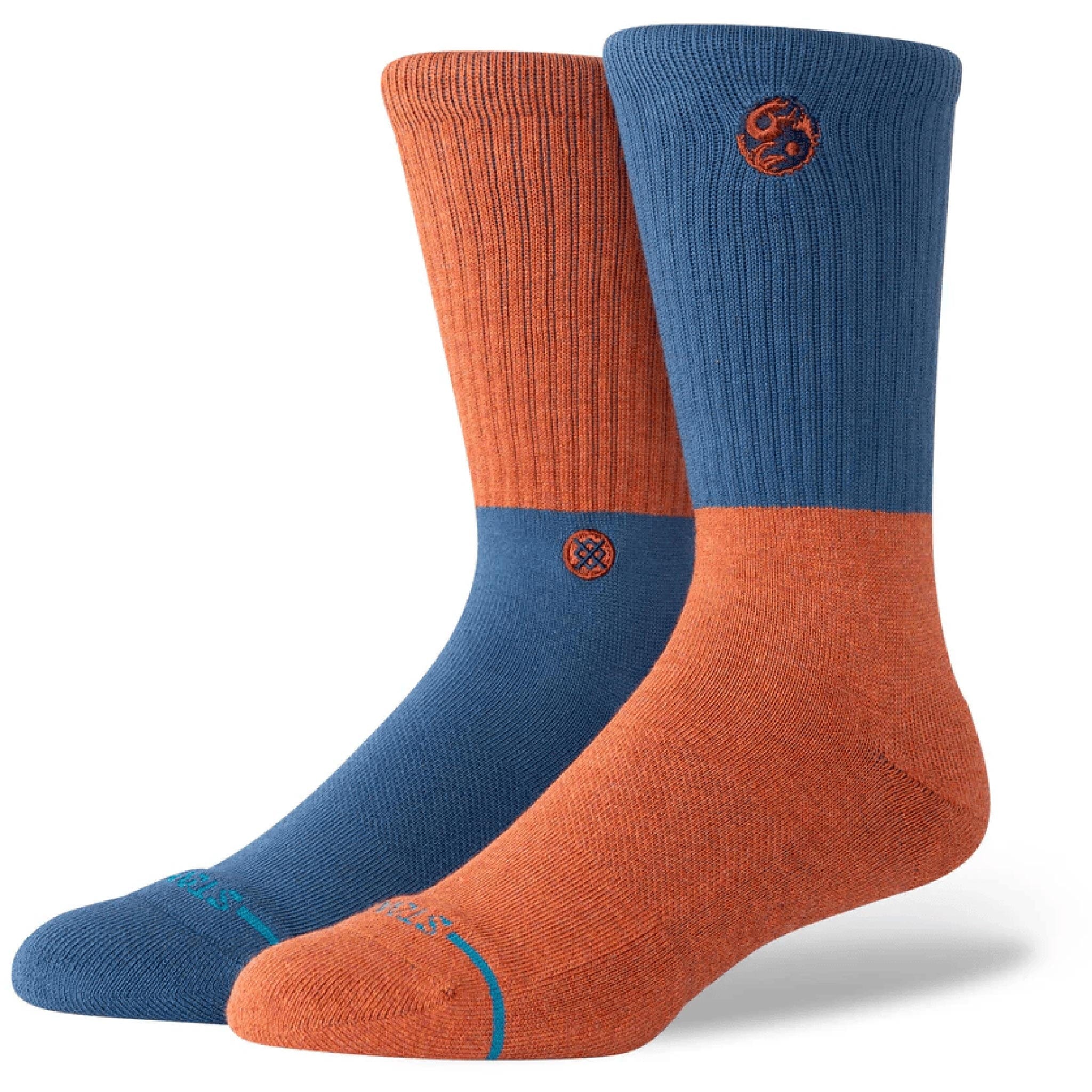 Stance Opposites Crew Sock Burnt Orange Socks