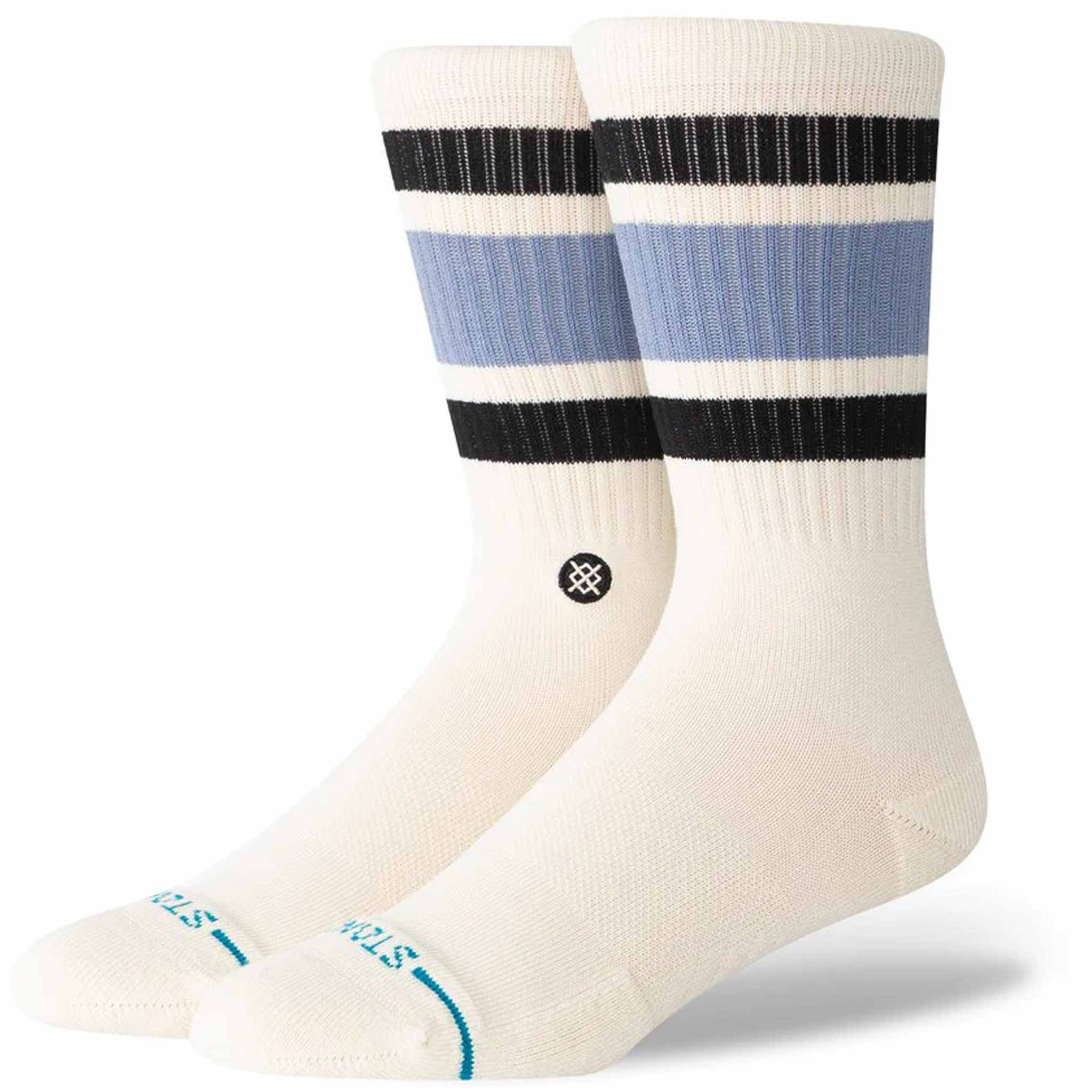 Stance Striped Boyd Crew Sock Stoneblue Socks