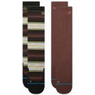 Stance Venture Wool OTC Snowboard Sock 2pk Brown Snowboard Socks