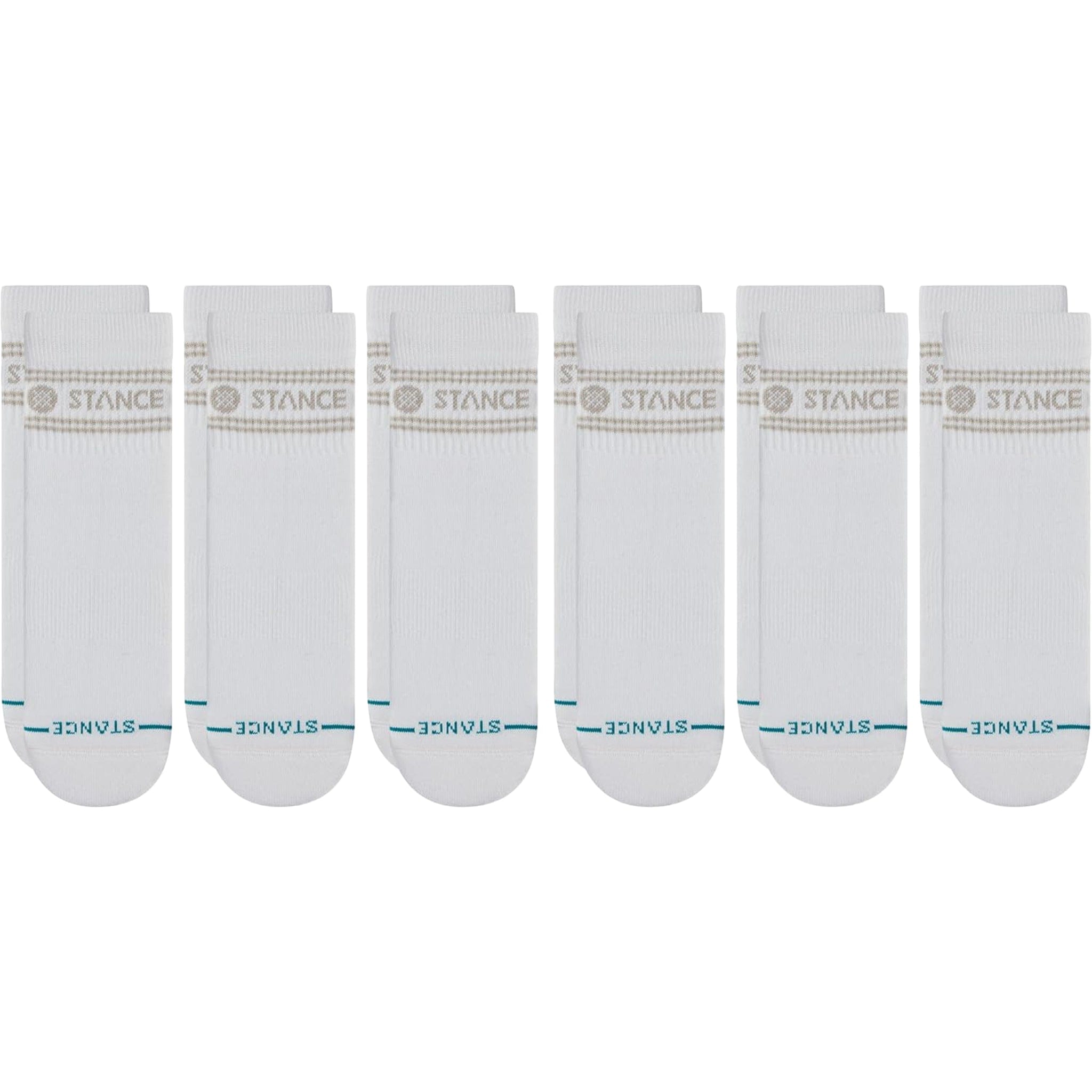 Stance Vital Quarter Socks 6 Pack White Socks