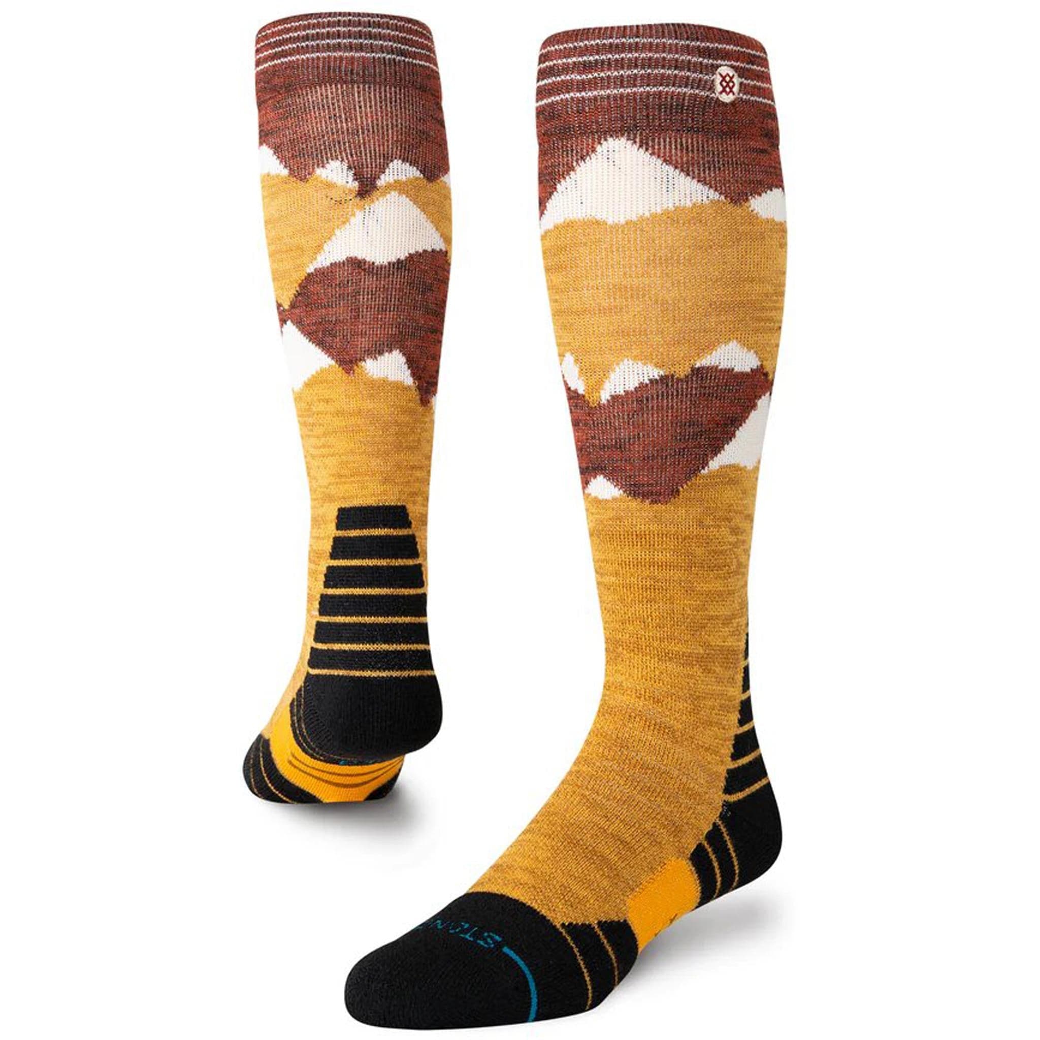 Stance Windy Peaks Wool OTC Snowboard Sock Gold Snowboard Socks