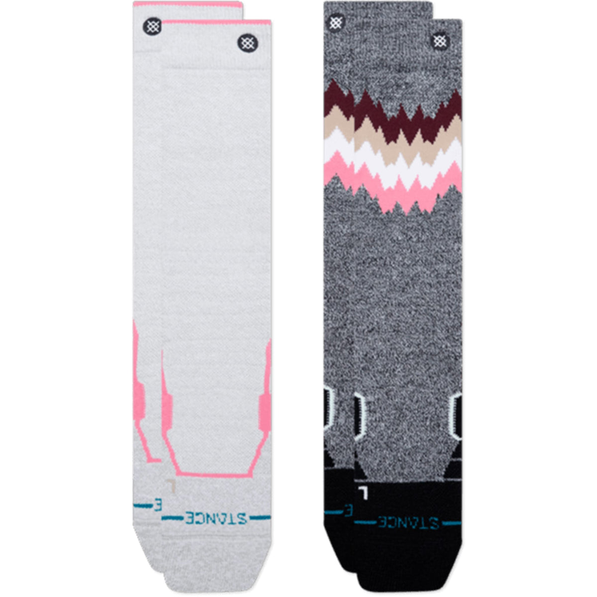 Stance Women's 2X Mid Poly OTC Snow Socks 2 Pack Snowboard Socks