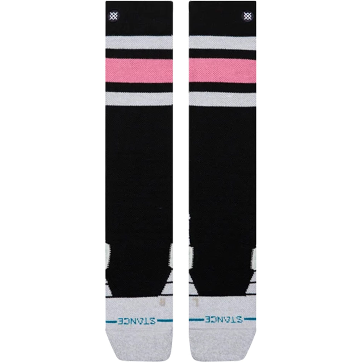 Stance Women's Boyd Mid Black Wool OTC Snow Socks Snowboard Socks