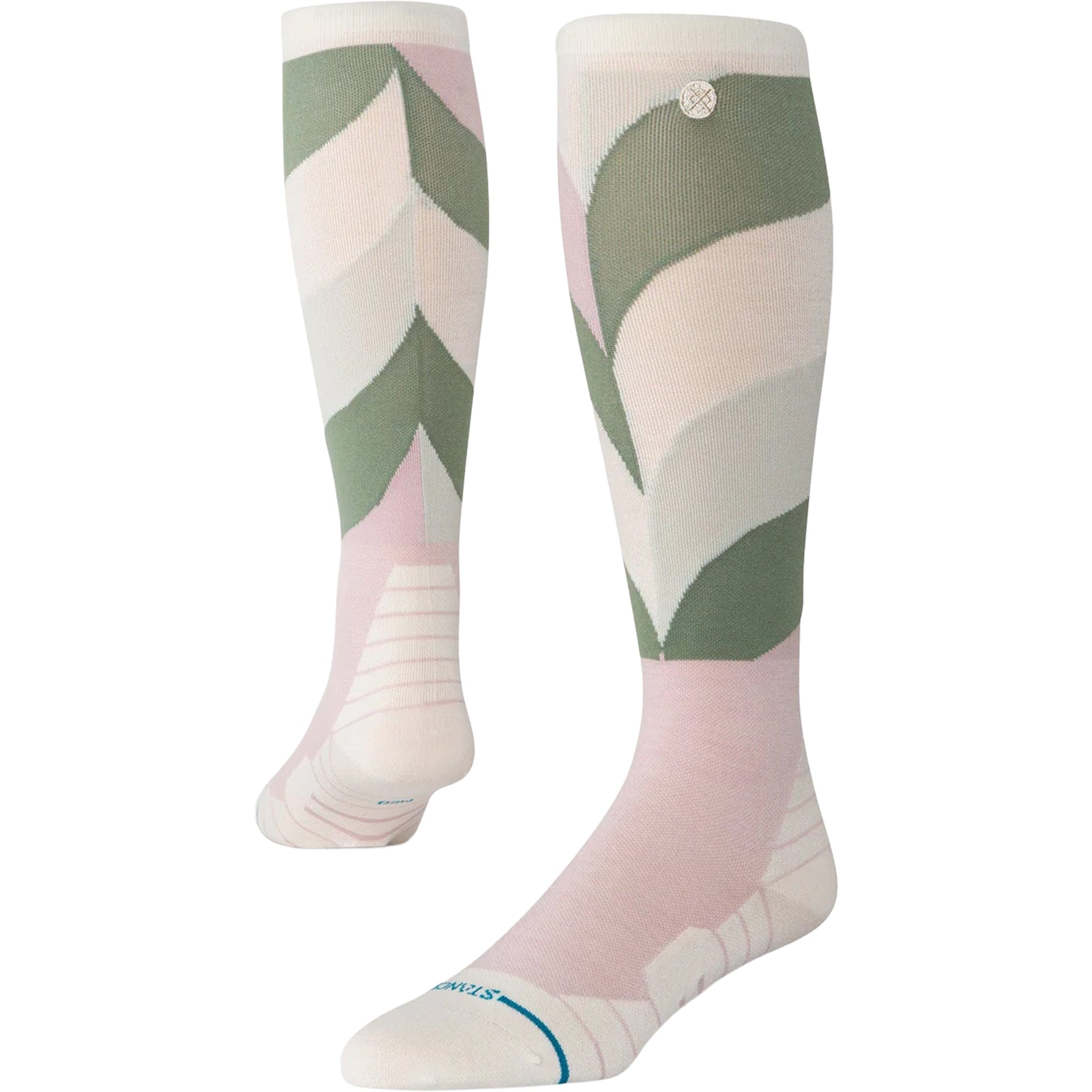 Stance Women's Geo Petals Ultralight Snow Socks Lilac Snowboard Socks