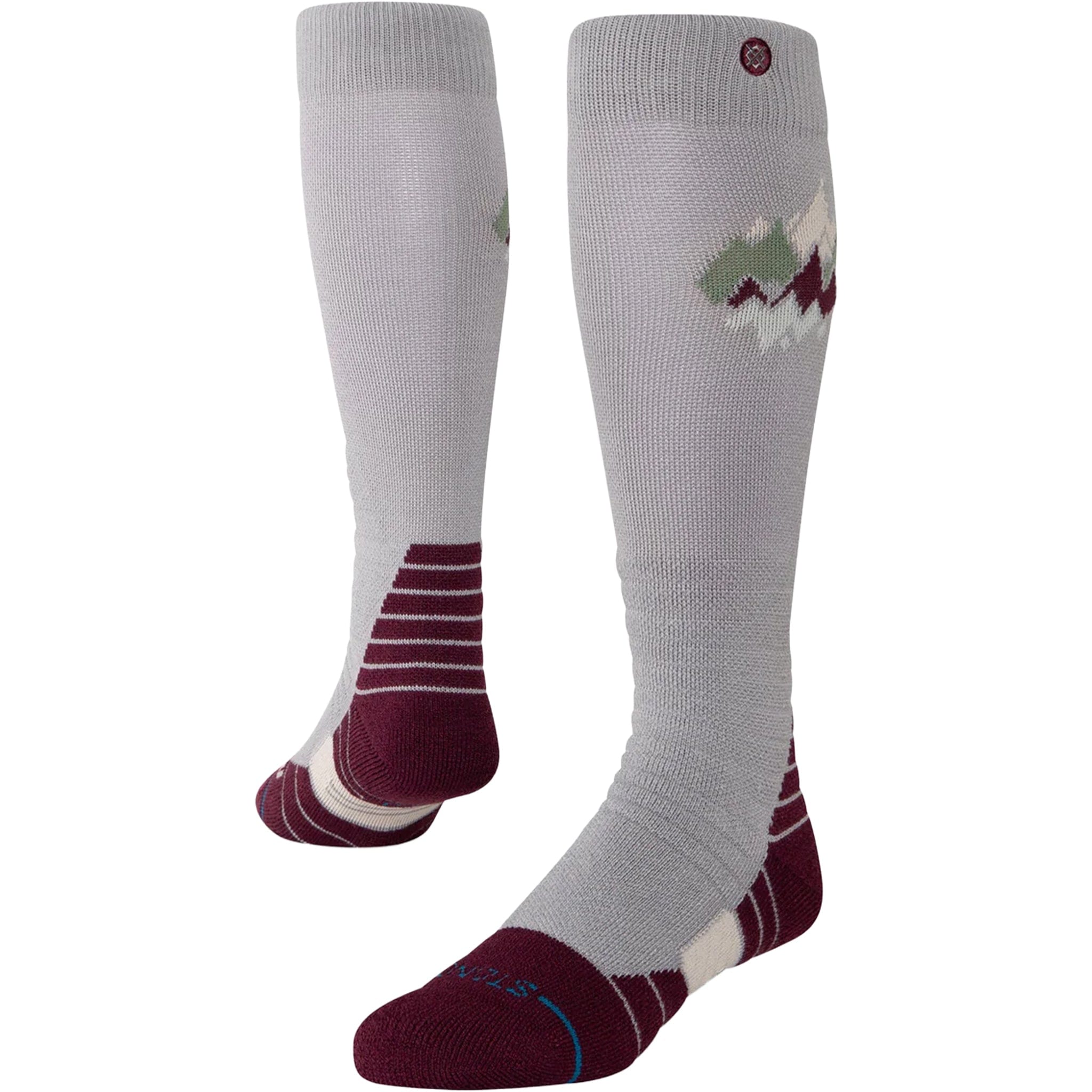 Stance Women's Peaks Mid Snow Socks Fig Snowboard Socks