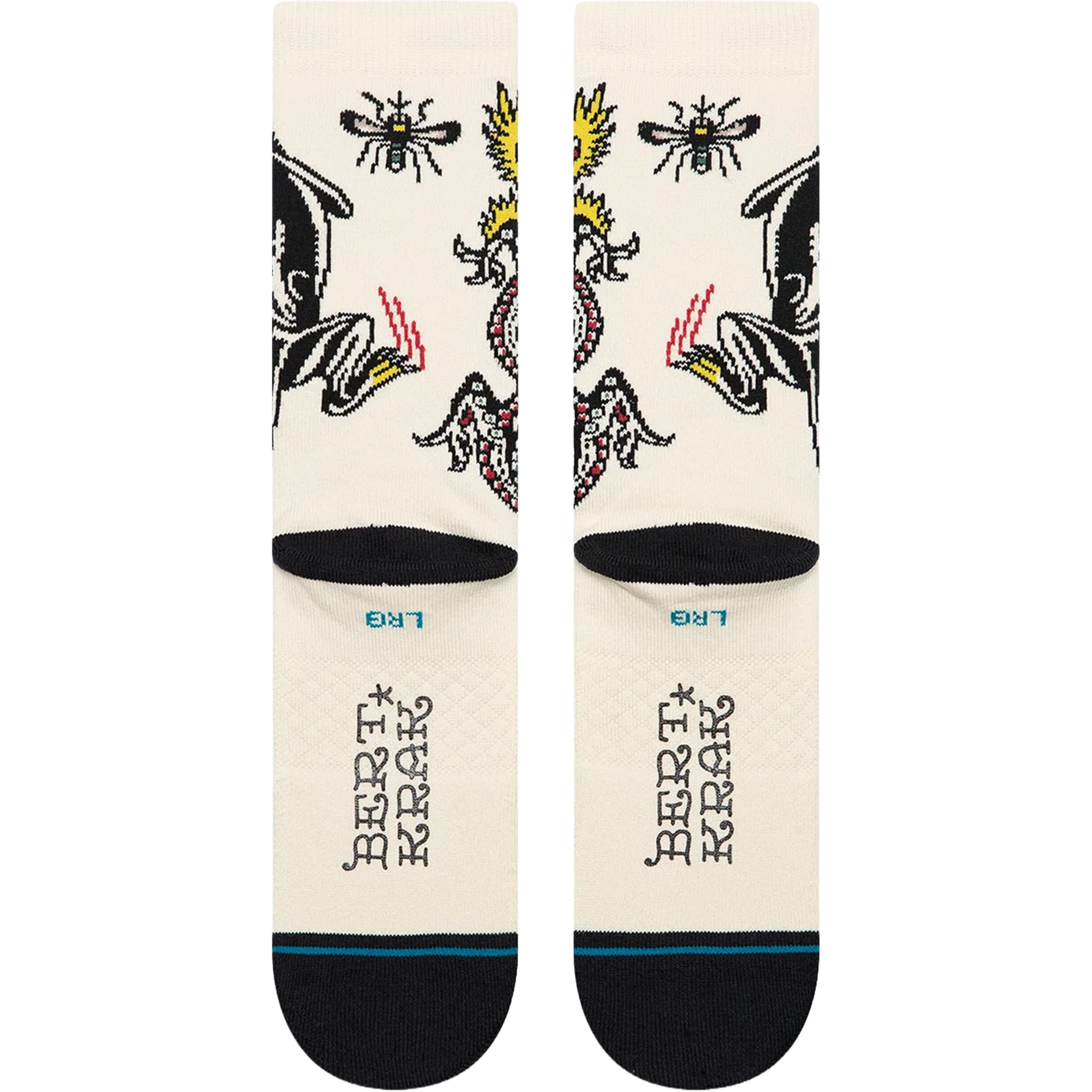 Stance X Bert Krak Battle Crew Socks Cream Socks
