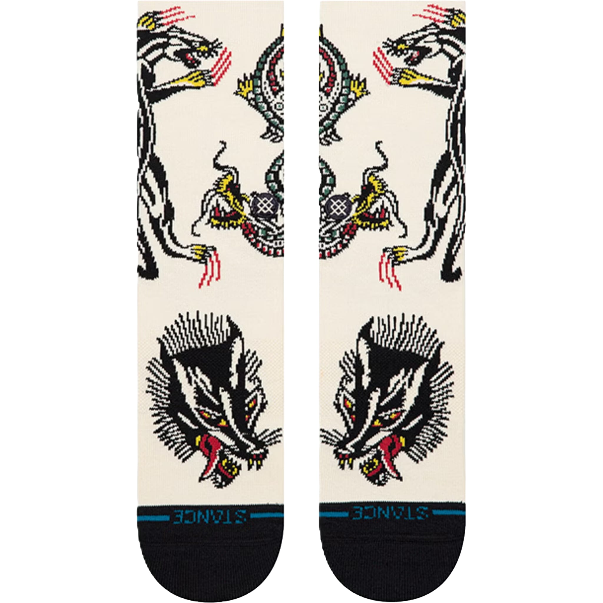 Stance X Bert Krak Battle Crew Socks Cream Socks
