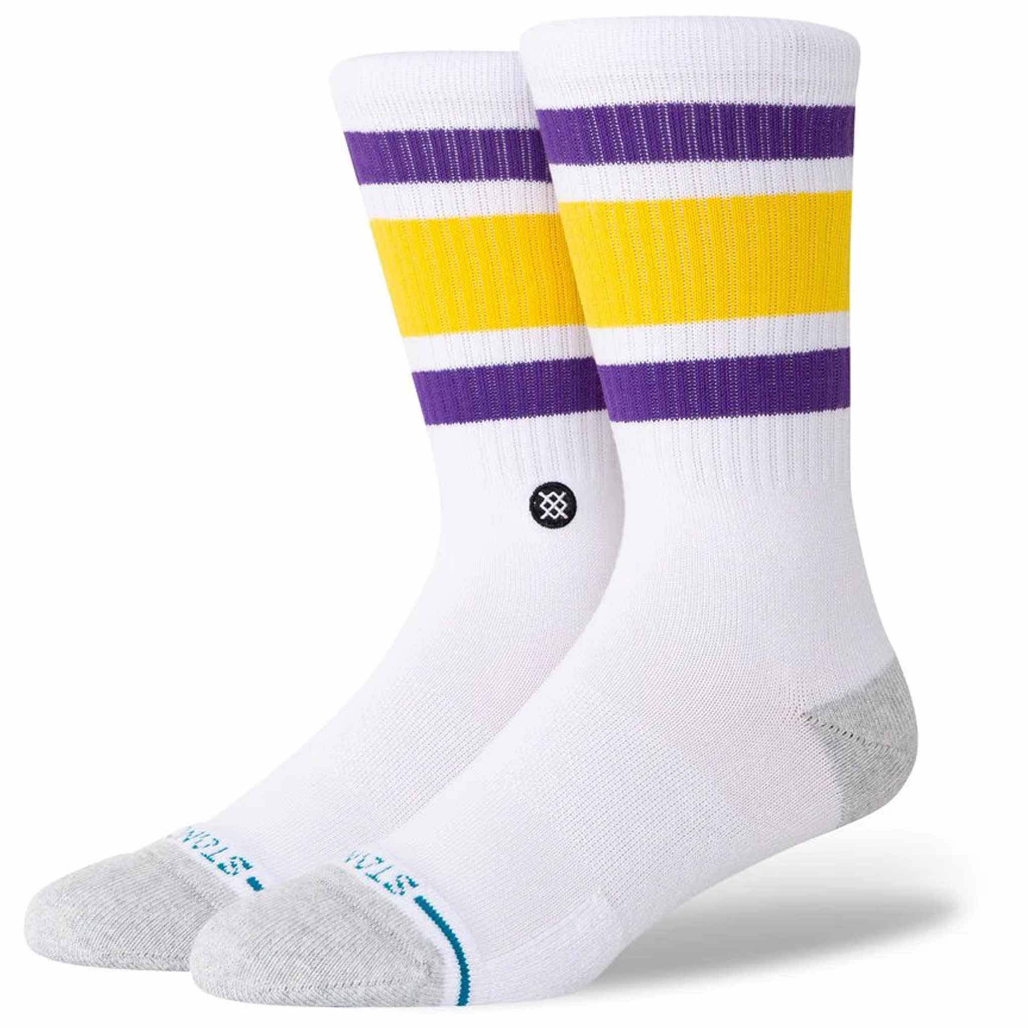 Stance X NBA Tube Crew Sock White Los Angeles Lakers Socks