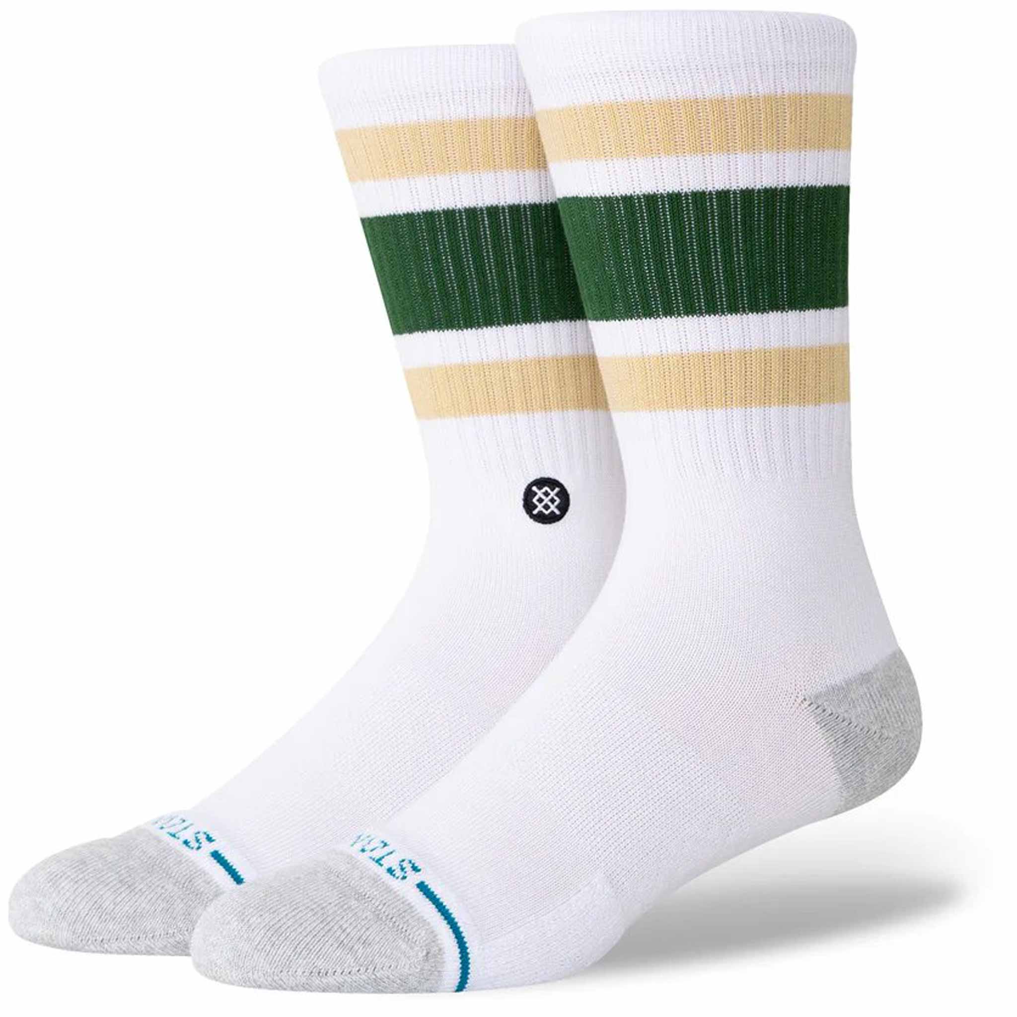 Stance X NBA Tube Crew Sock White Milwaukee Bucks Socks