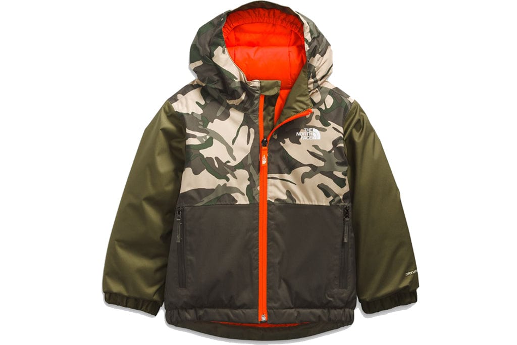 The North Face Toddler Snowquest Insulated Jacket New Taupe Green Explorer Camo Print Youth Jackets