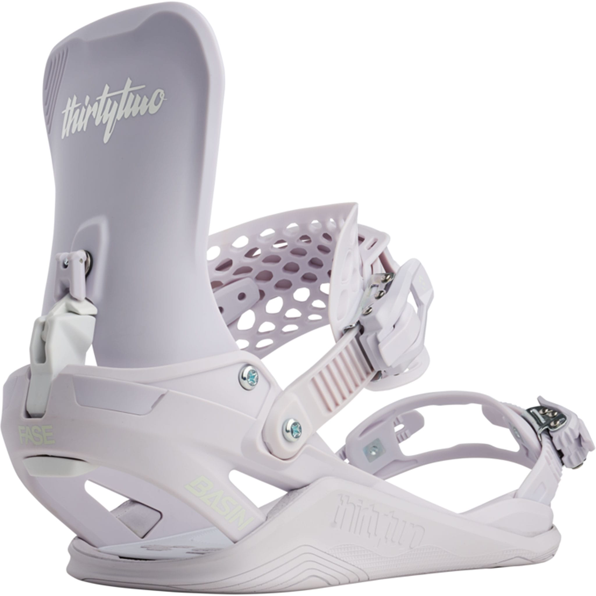 ThirtyTwo Basin FASE Snowboard Bindings Violet 2027 Mens Snowboard Bindings