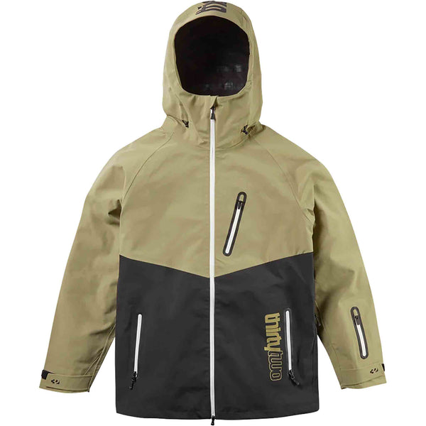 スノーボード LOGO QUILTING COLLAR JACKET KHAKI thirtytwo-grasser-snowboard-